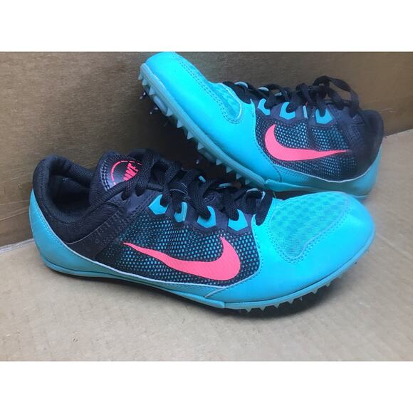 Nike Rival MD 7 Hyper Jade/Black Track &  Spikes Running Cleats 8.5 - Picture 2 of 12